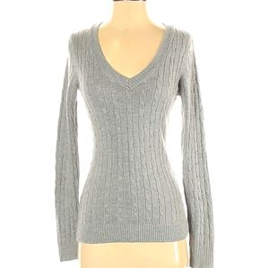 Ann Taylor  Pull Over Gray, V-Neckline Sweater XS